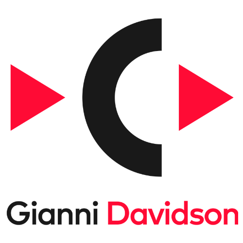 gianidavidson web logo black red text